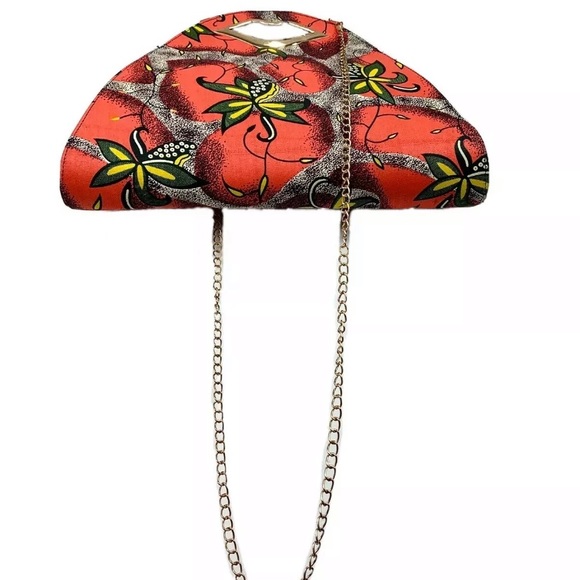 African Wax Print Purse Crossbody Bag Handmade - Picture 3 of 7